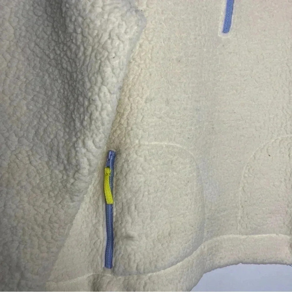 J. Crew Fleece Sherpa Quarter Zip Pullover Size Large - Picture 4 of 5